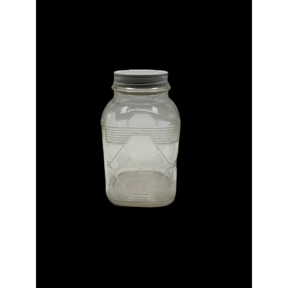 Vintage Hazel Atlas 1930's - 40's Hoosier Style Jar